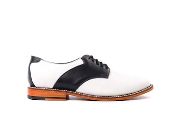 Women's Saddle Shoe (Black and White)