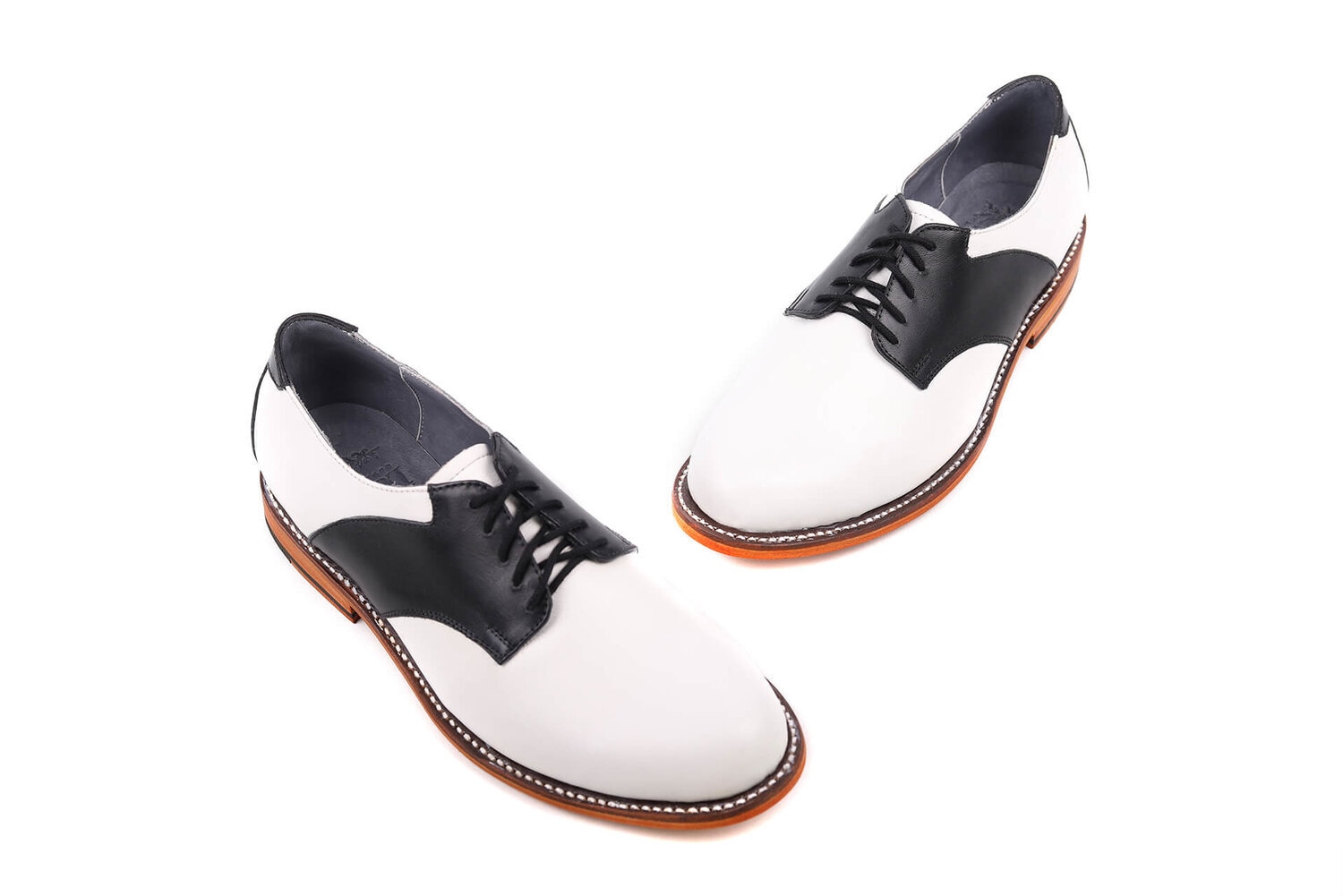 Womens black and store white saddle oxfords