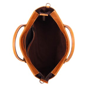 Women's Honey Leather Handbag, Crossbody image 5
