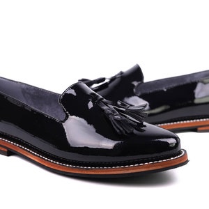 Tassel Loafer Black Patent Leather image 3