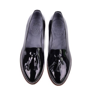 Tassel Loafer Black Patent Leather image 7