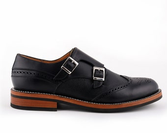 Brogue Monkstrap (Black)