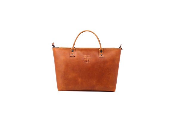 Bolso de Mano en Cuero color Miel para Mujer Crossbody Etsy M xico