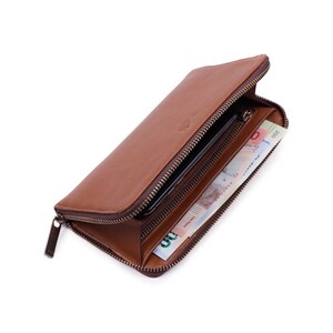 Clutch mit Reißverschluss (Kalbs-Cajeta)