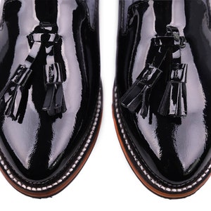 Tassel Loafer Black Patent Leather image 4