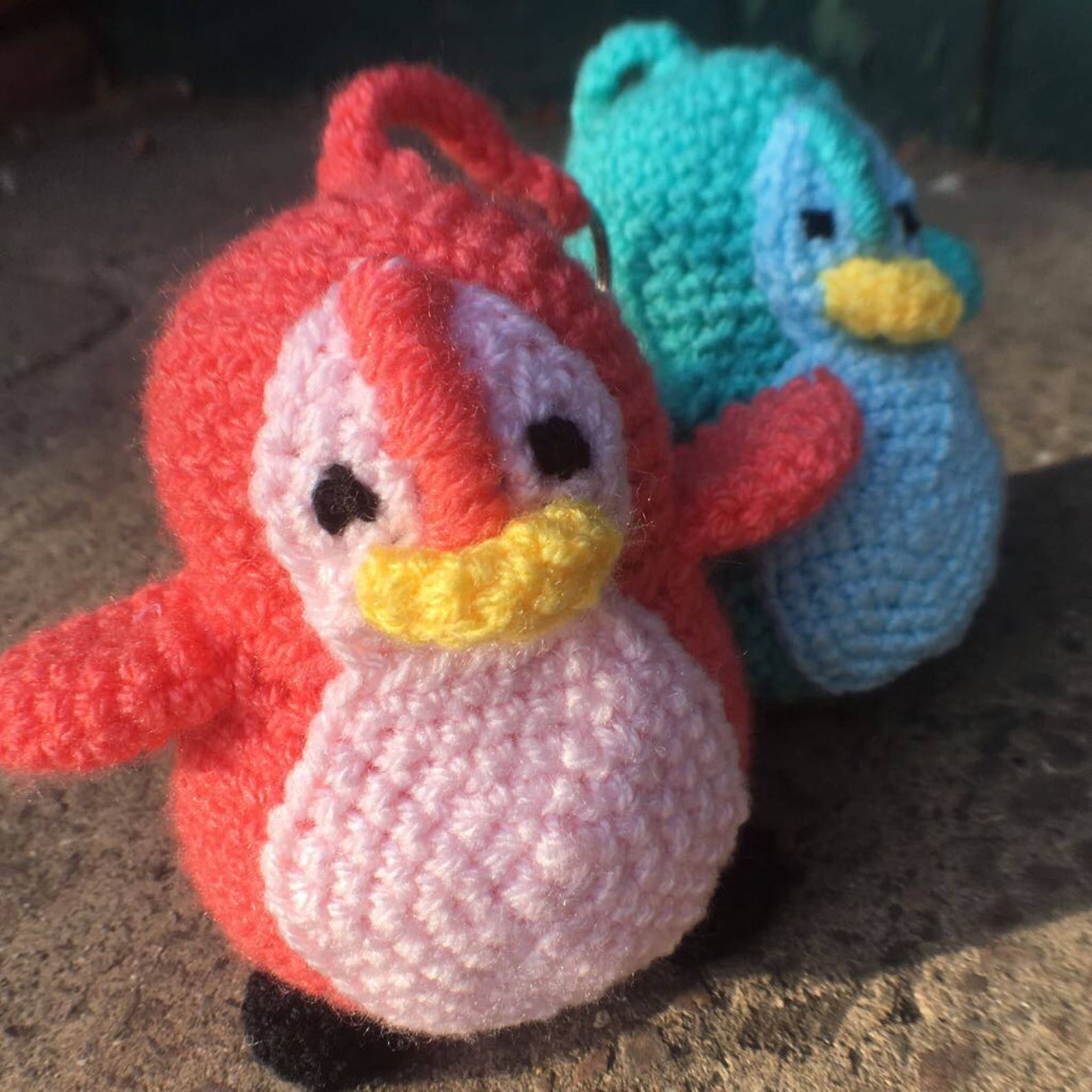Crochet Penguin Keyring Keychain Animal - Etsy