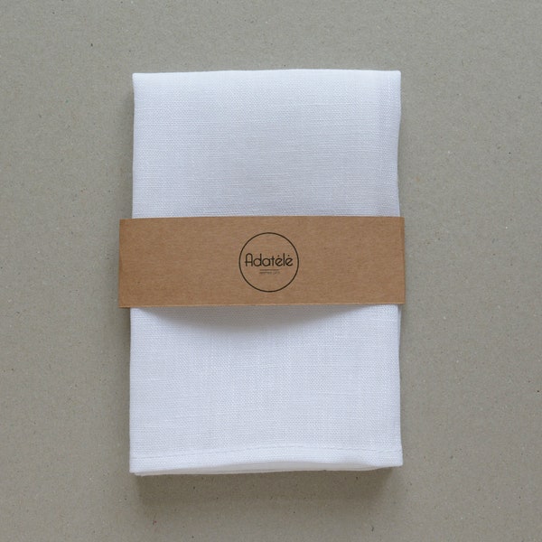 White Linen Pocket Square - Wedding Handkerchief - Formal men's wear accessories - Ivory Women Handkerchief