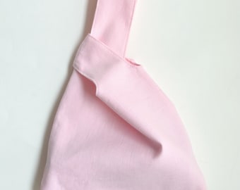 Bolso de lino con nudo japonés para bodas y graduaciones - Bolso de noche minimalista - Colores personalizados