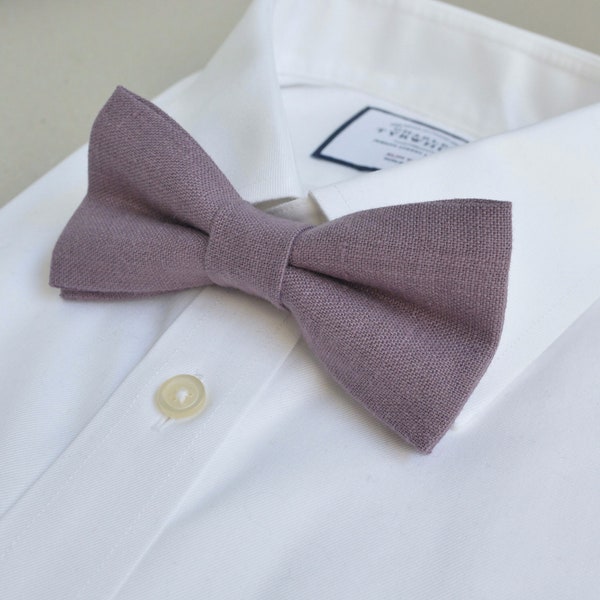 dusty lavender bow tie