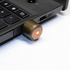 Steampunk USB 3.0 Drive - Cyberpunk Colour DOT - 16GB / 32GB / 64GB / 128GB - Red / Green / Yellow / Blue - Gamer gift - Birthday gift