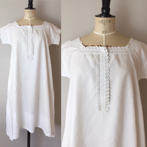 Victorian Chemise, Size S/M, Victorian Nightgown,