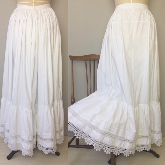 Antique French Petticoat, Size XS/S, Antique Petti
