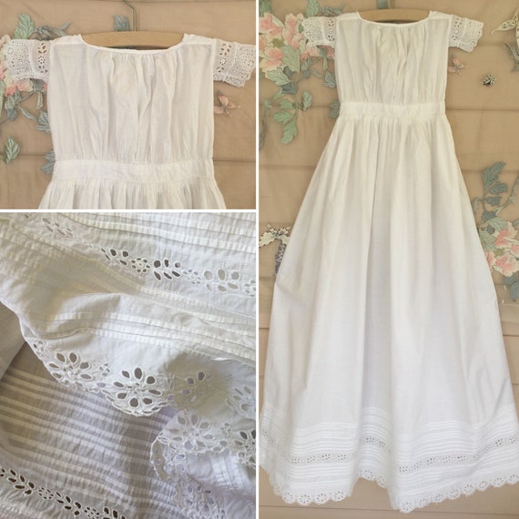 broderie anglaise christening gown