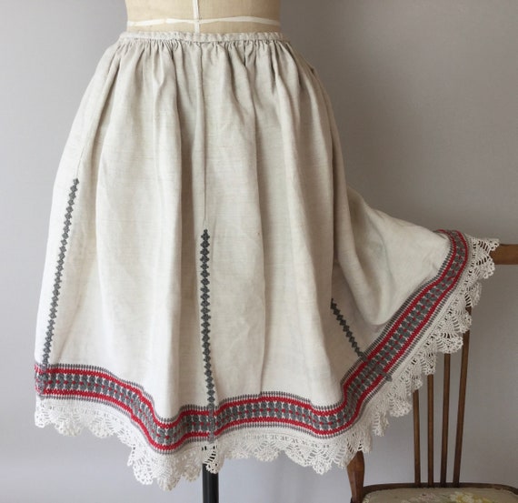 Antique Hungarian Folk Skirt, Size S, Folk Skirt,