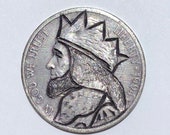 Rare 1994 D Real Hand Carved King Jefferson Hobo Nickel Coin Art Engraving - Item HN19072