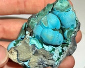Rare 94g Large Raw Vibrant Botryoidal Chrysocolla w Malachite Crystal Specimen - Congo, Africa - Item MAL18039