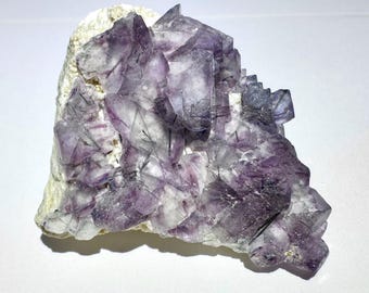 Rare 1.5” Erongo Fluorite with Black Tourmaline Schorl Inclusions Crystal Cluster 35g Mineral Specimen - Erongo Mts., Namibia - Item:F25088