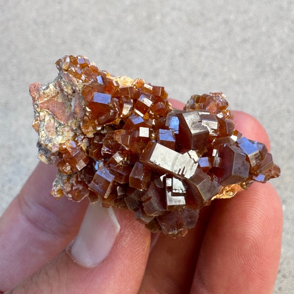 Rare 1.6” Gem Vanadinite Crystal Cluster 37g Mineral Specimen - Mibladen, Morocco - Item:VAN24050