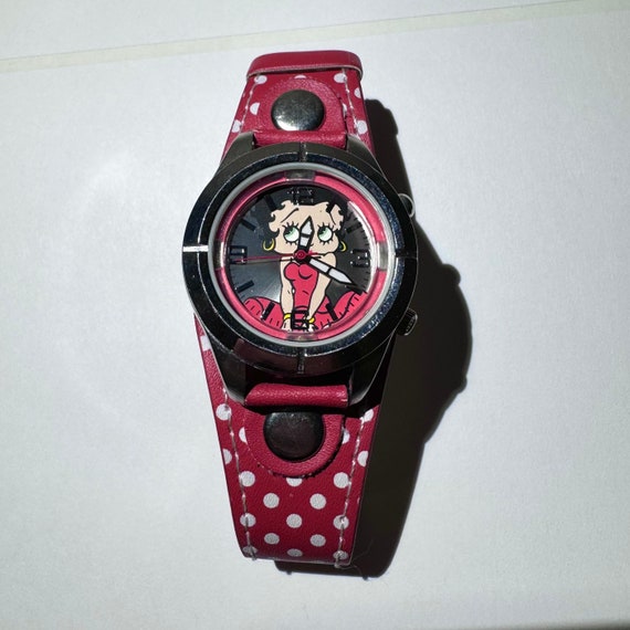 Betty Boop black vintage watch needs battery s-l400.jpg main image 4