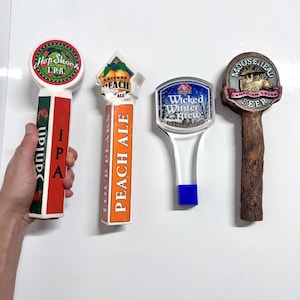 4pc Lot Vintage Arizona Beer Tap Handle Set Collectible Mancave Bar Decor Collection IPA, Lager, Ale, Brew