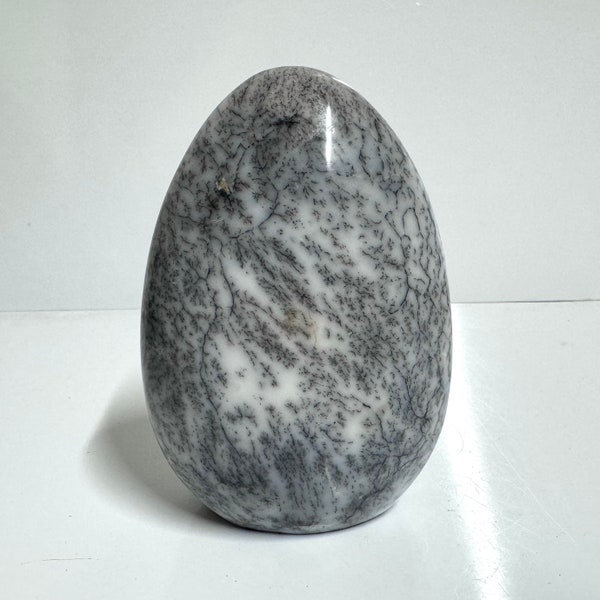 Large 5.1” Dendrite Agate Stone 2.3lb Natural Polished Agate Crystal Centerpiece - Madagascar - Item:JS23039