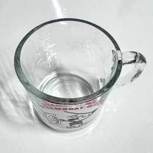 Vintage Mickey Mouse Glass Mug 3.5” Collectible Steamboat Willie Walt Disney Productions Cup Made in the USA image 4