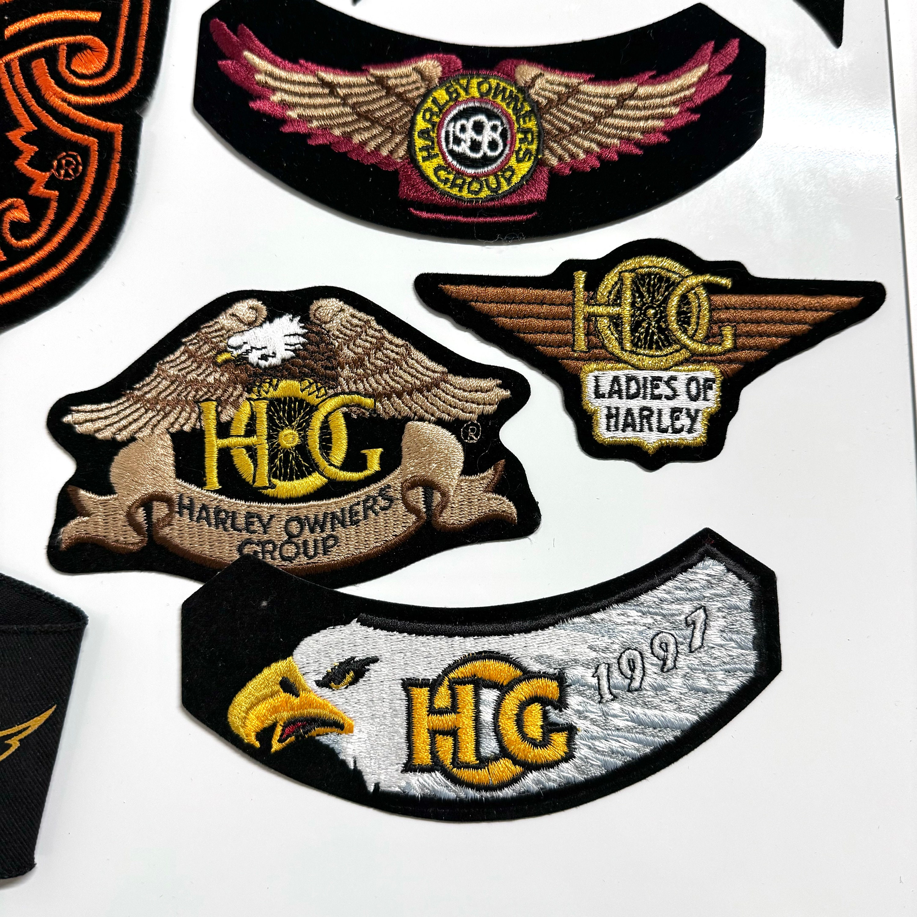 16pc Lot Vintage Harley Davidson Motorcycle Patch & Bandana