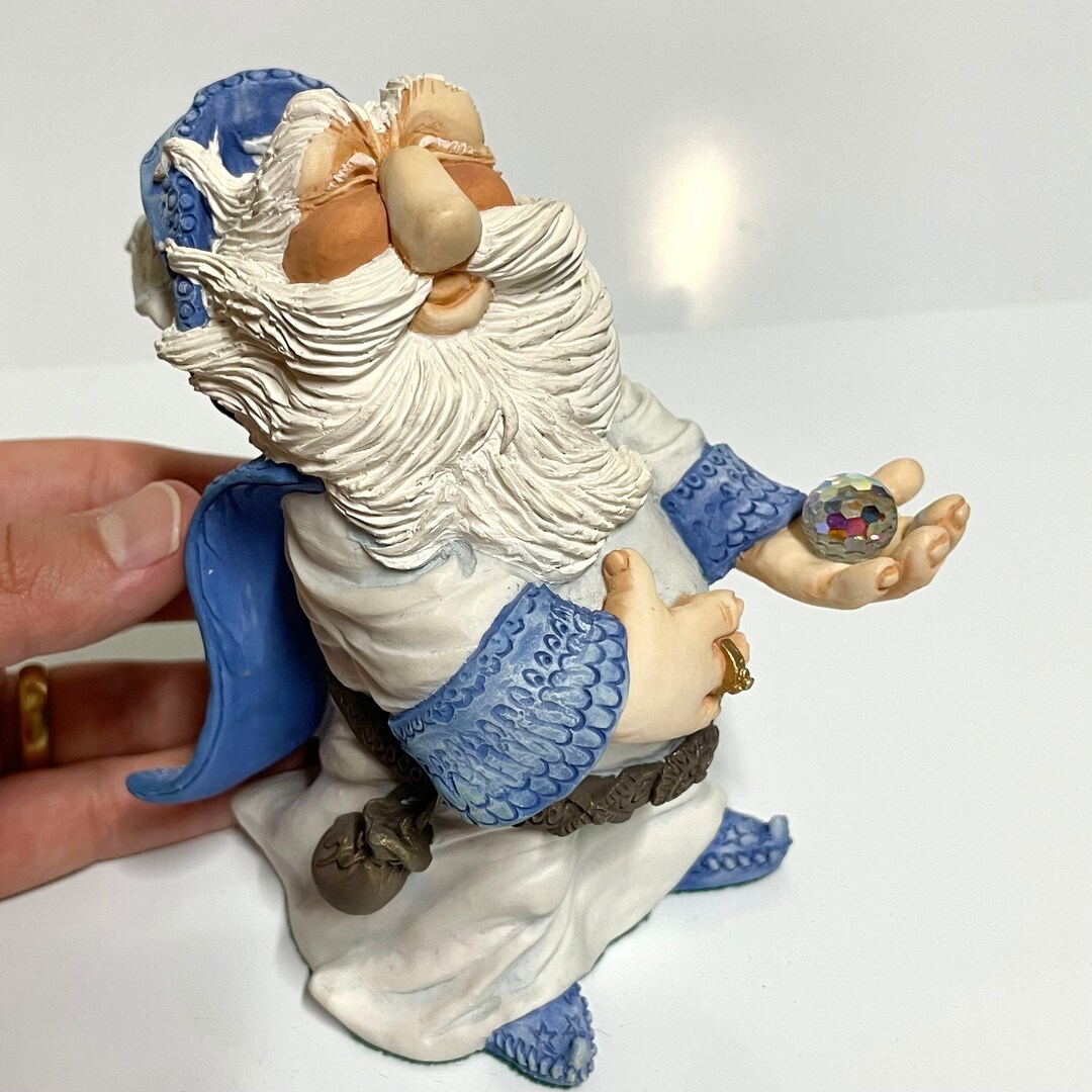 Vintage Large 5 the World of Krystonia Shepf Hand Painted Wizard
