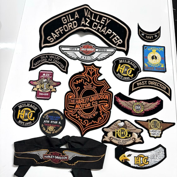 Harley-Davidson カラビナ　アンティーク　〈T665〉 16pc Lot Vintage Harley Davidson Motorcycle Patch & Bandana