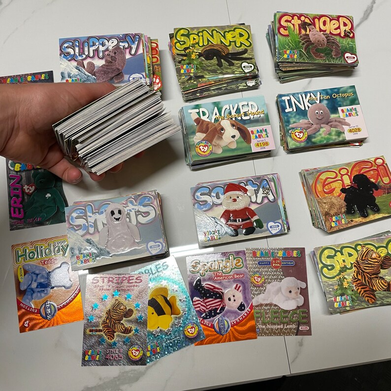 450pc Lot TY Beanie Babies Trading Cards Collection 1999 Etsy