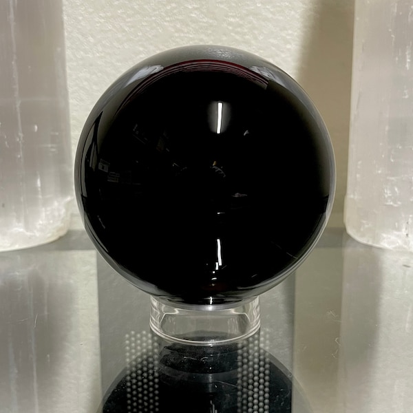 Obsidian Sphere - Etsy