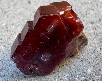 Rare 1.1” Red Gem Vanadinite Crystal Cluster 14.9g Mineral Specimen - Mibladen, Morocco - Item:VAN24065