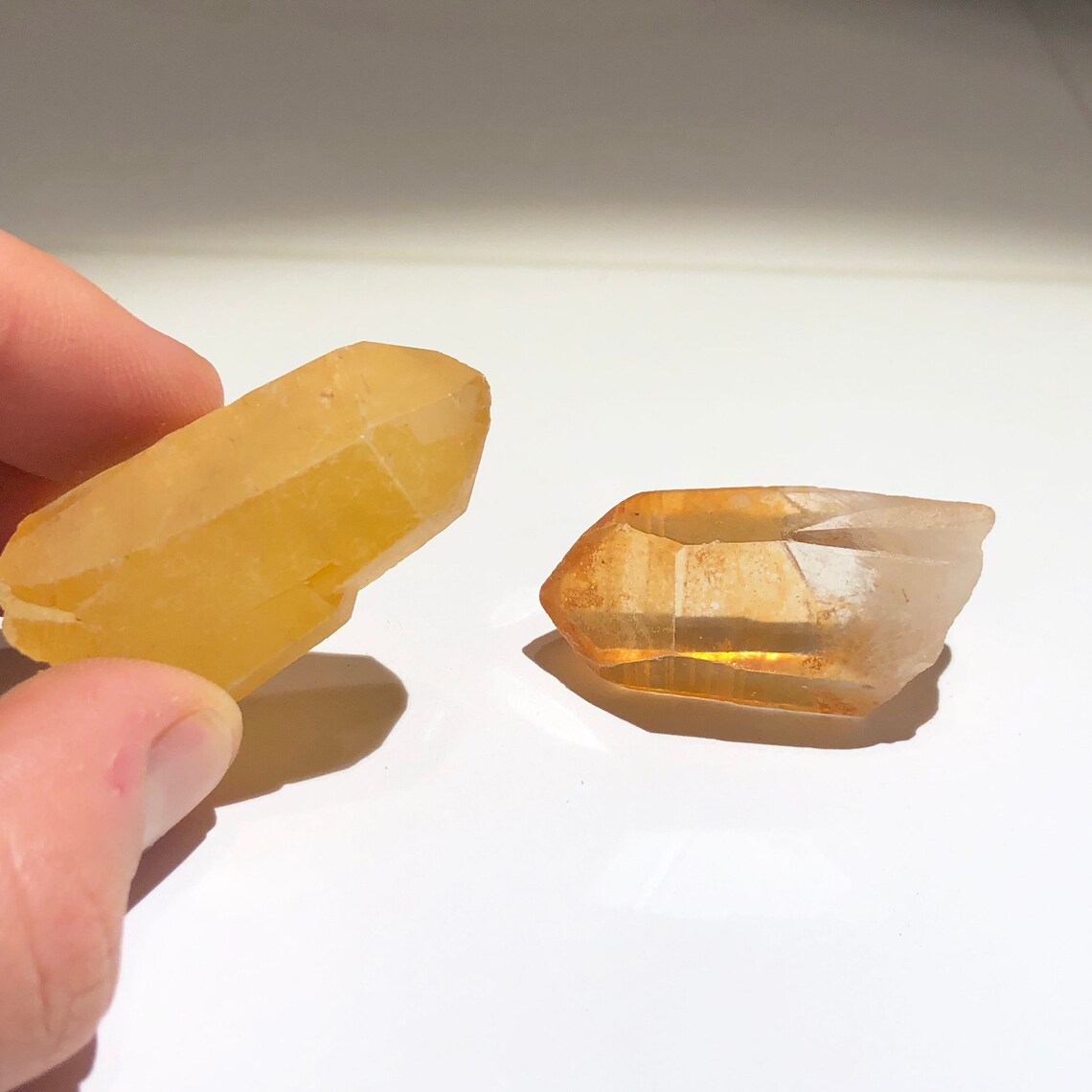 2pc Lot Top Quality 35g Natural Tangerine Quartz Crystal Set | Etsy