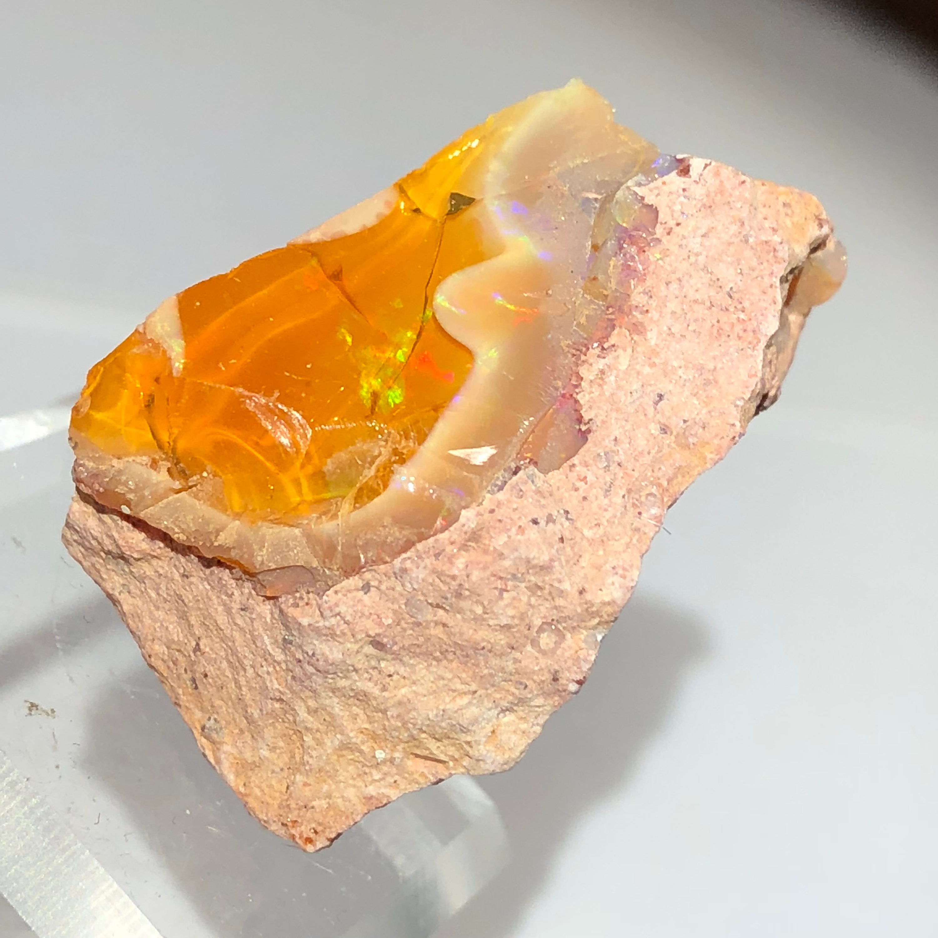 Top Quality 32ct Large Raw Jelly Fire Opal Crystal Specimen Etsy