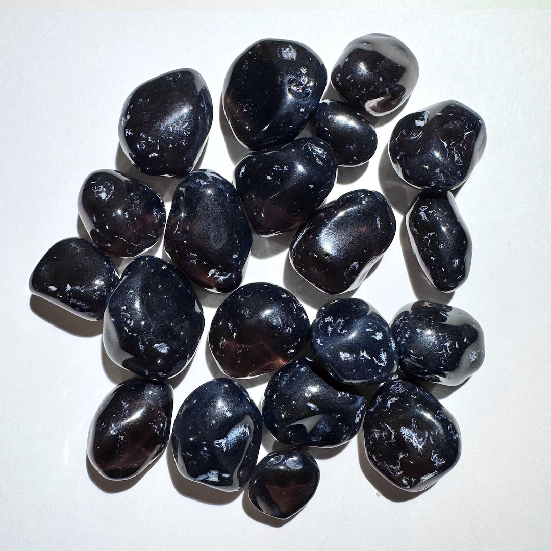 20pc Lot Arizona Apache Tear Gem Black Obsidian Crystal Set 100g ...