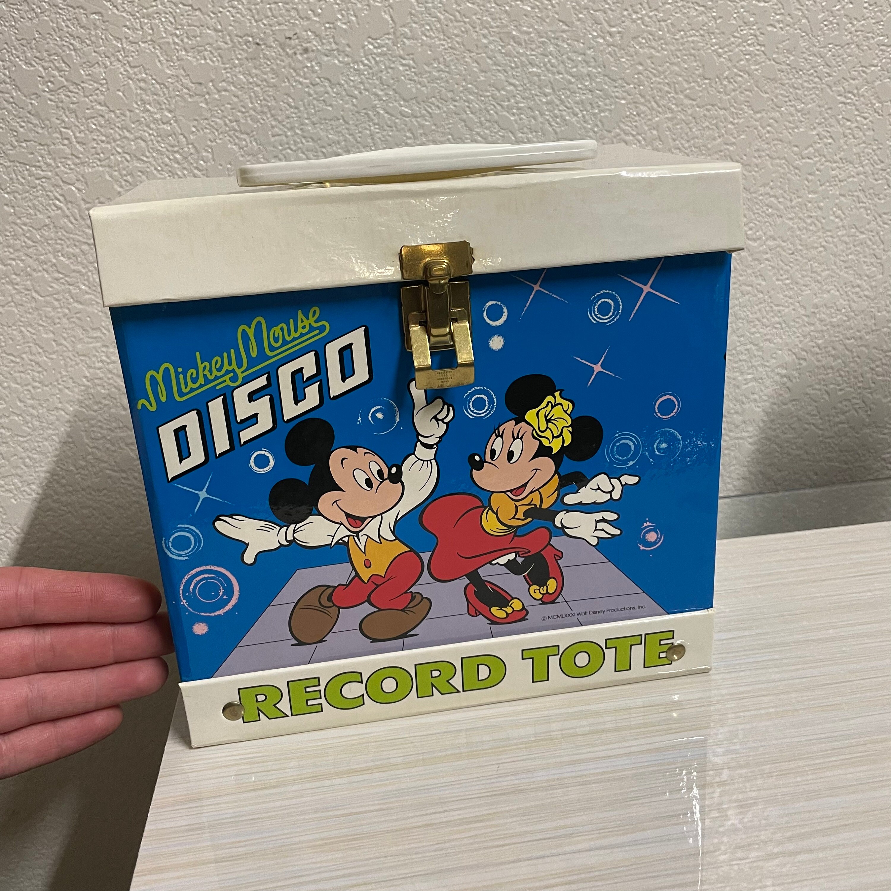Vintage Mint Condition 1981 Disney Mikey Mouse Disco Record Tote