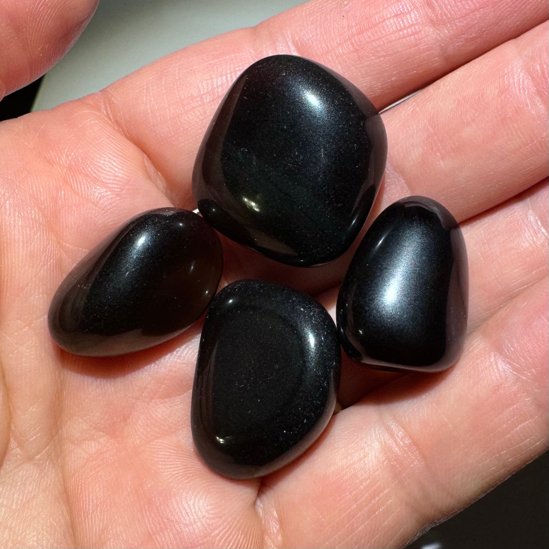 4pc Lot Arizona Apache Tear Gem Obsidian Crystal Set 31g Wholesale ...