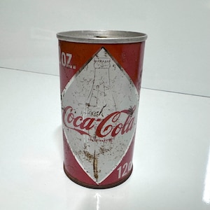 Rare Antique Coca Cola Soda Can Collectible Vintage 1963 2nd Generation Nostalgic CocaCola Diamond Bottle Can Salt Lake City, Utah