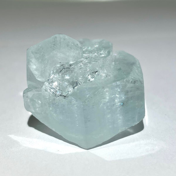 Rare 1.2” Museum Quality Aquamarine Beryl Crystal w/ Rainbow 21.7g Step Terminated Crystal Specimen - Haramosh Mts., Pakistan - Item:AQ23008