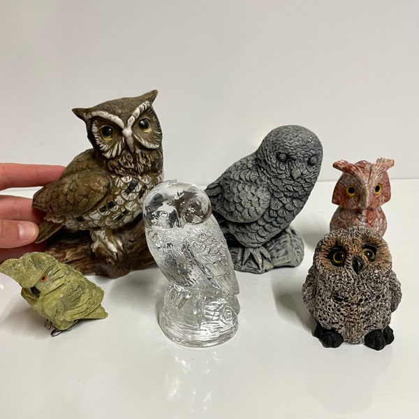 Vintage Owl Figurine Etsy