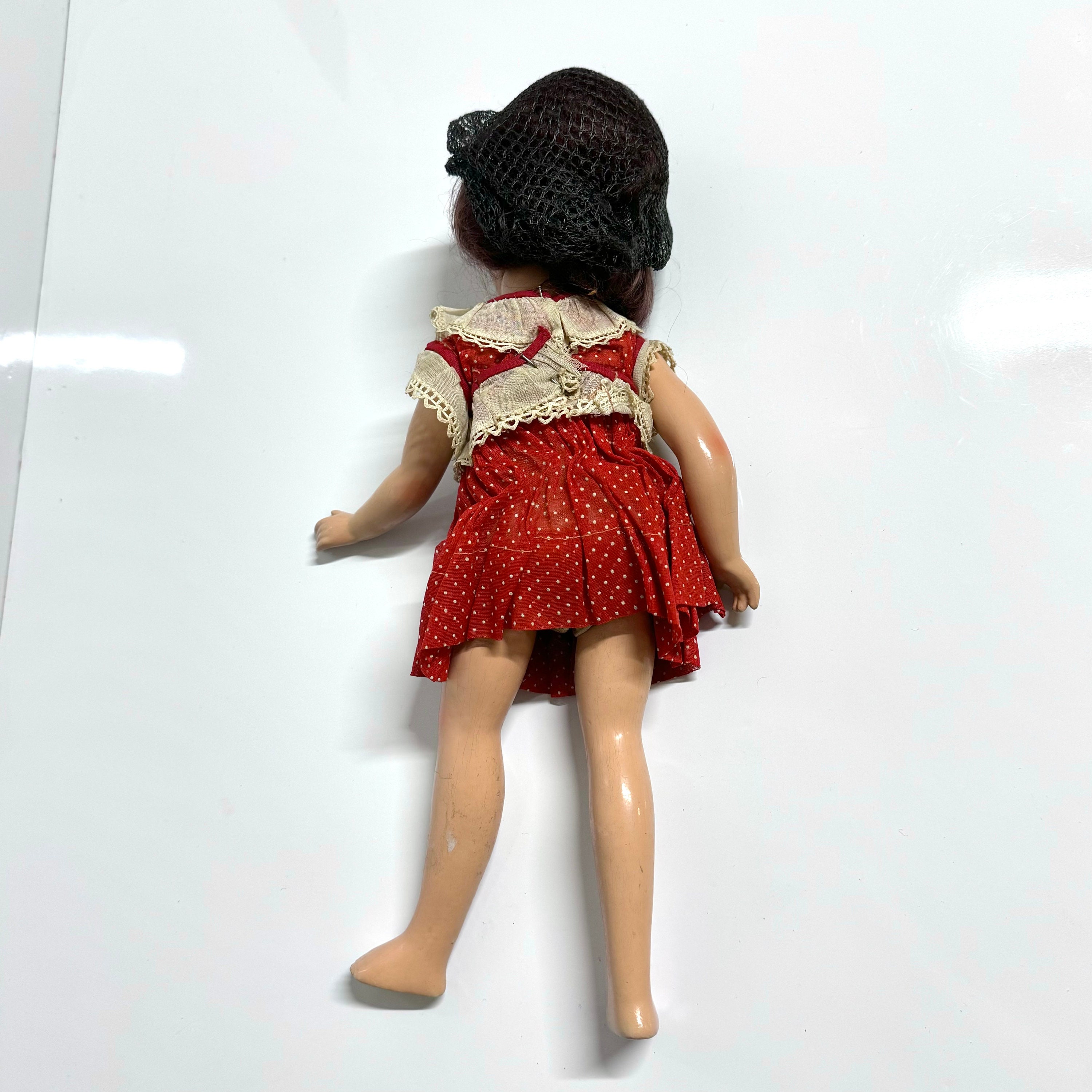 Antique 14” Large Collectible Doll 1950s Vintage Functional