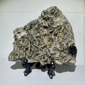 Rare 4.6” XL Lustrous Cassiterite on Muscovite Crystal Cluster 375g Crystal Specimen - Mt. Xuebaoding, Sichuan, China - Item:Q23254
