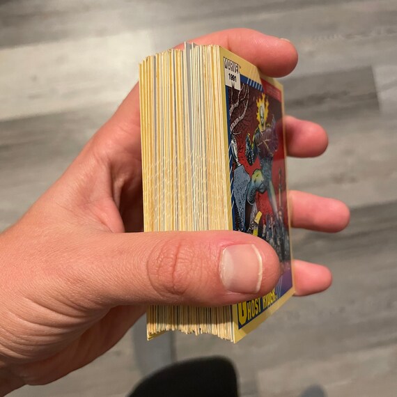 60pc Lot Marvel Trading Cards Set 1991 Vintage Collectible Card