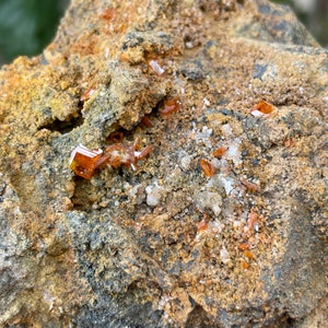Rare 4.1” XL Wulfenite w/ Mimetite on Matrix 1.65lb Crystal Specimen - San Carlos Mine, Mexico - Item:WF22035