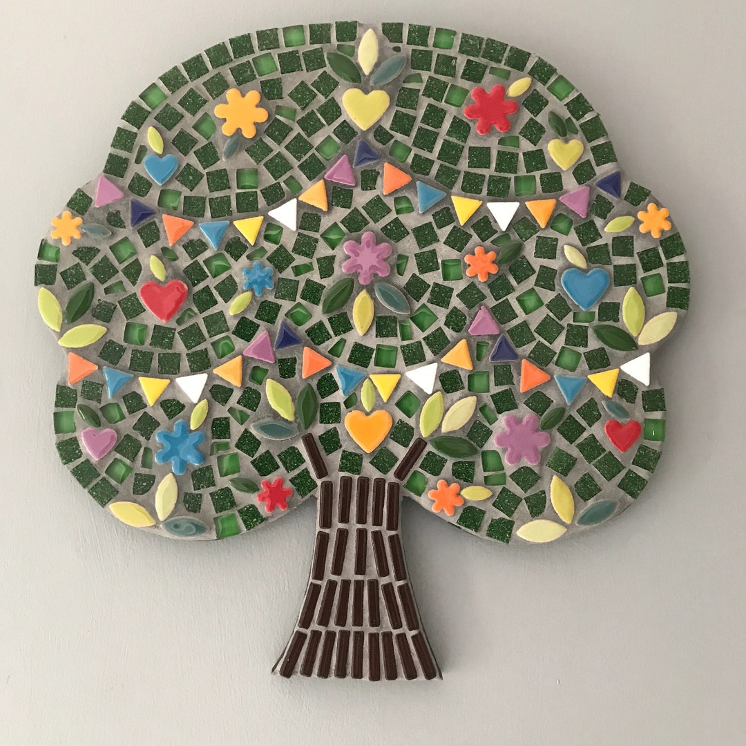 KIT Make Your Own Mosaic Bunting Tree Etsy