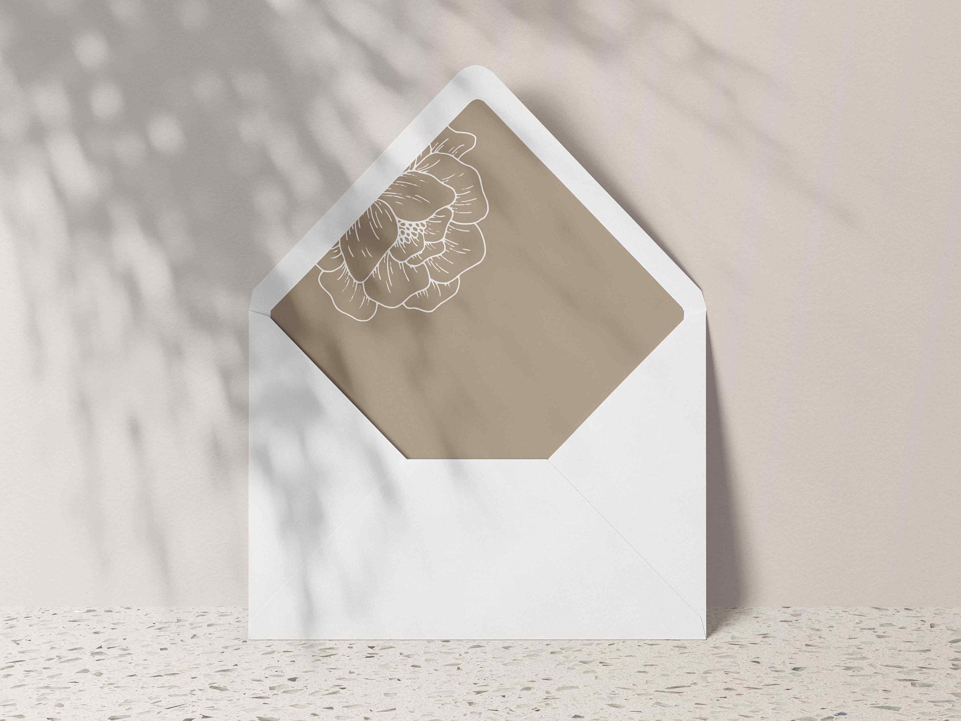 Editable Floral Envelope Liner Template A7 A1 A2 Custom Etsy Ireland