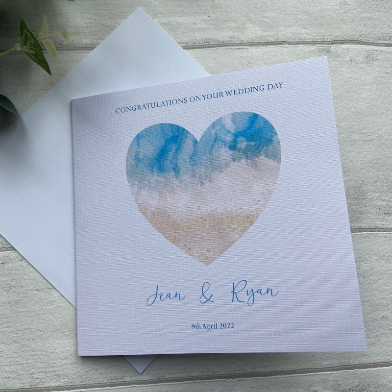 Personalised Beach Card - Etsy UK