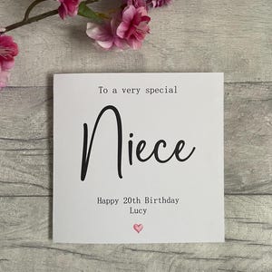 Personalisierte Karte, Name, Tochter, Sohn, Nichte, viel Glück, Geburtstag, Glückwünsche, Mama, Mammy, Teenager, Pastell,