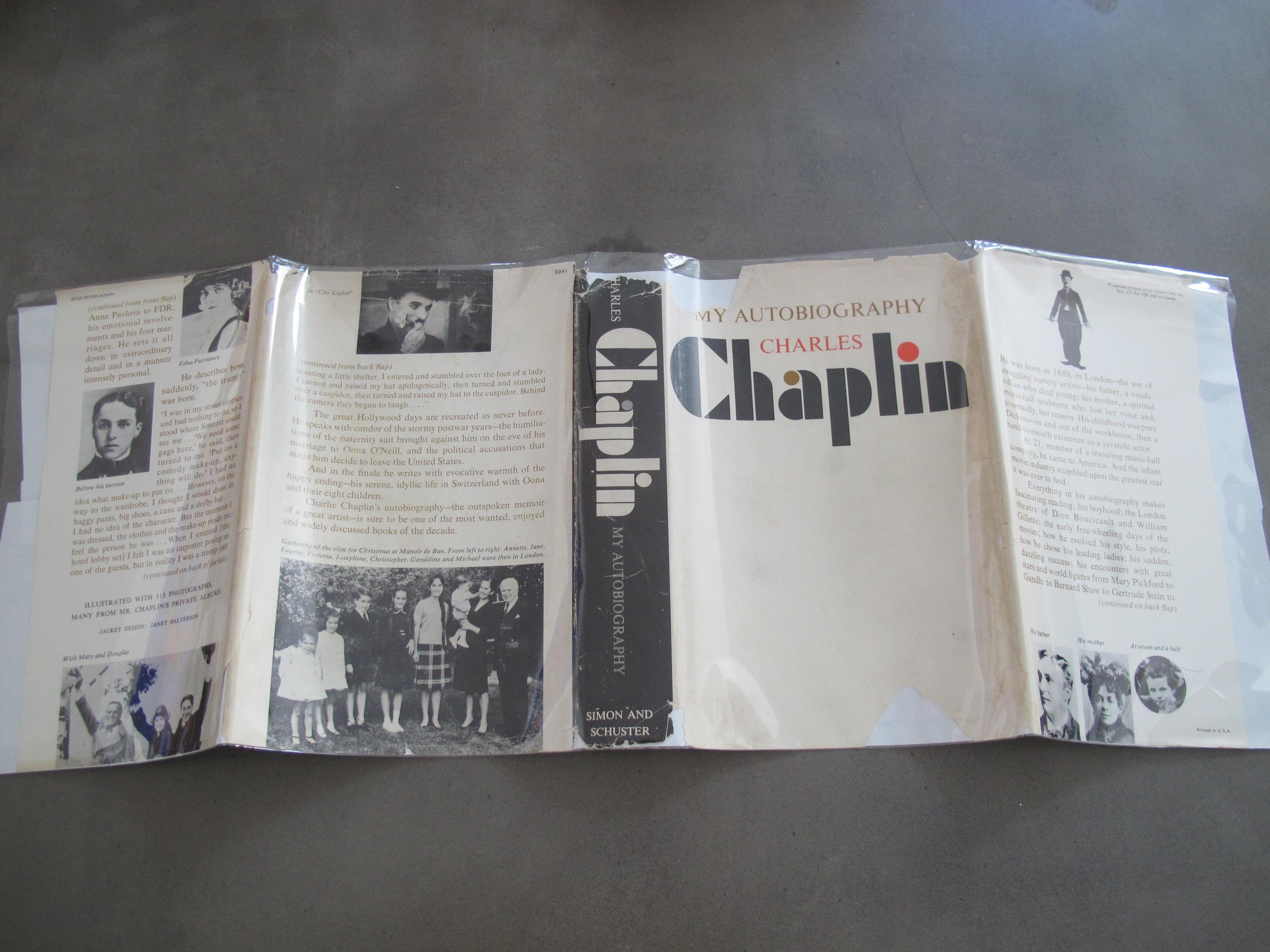 チャールズ・チャップリン 直筆サイン入り 初版 自伝 希少コレクターズ
