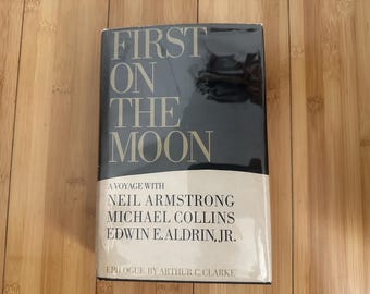 Autografo firmato a mano da Neil Armstrong e Buzz Aldrin, NASA, Aeronautica Militare, Primo uomo sulla Luna, Apollo 11, prime stampe, libro molto raro